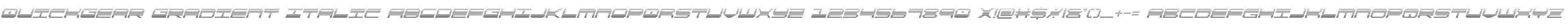 QuickGear Gradient Italic