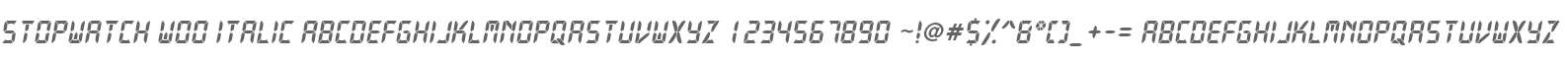 Stopwatch W00 Italic