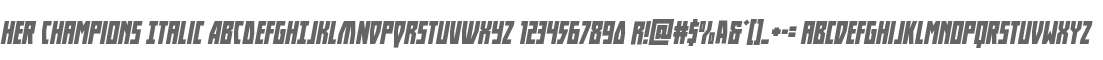 Her Champions Italic