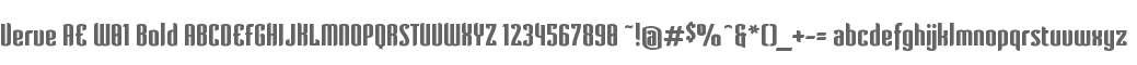 Verve AE W01 Bold