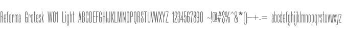 Reforma Grotesk W01 Light