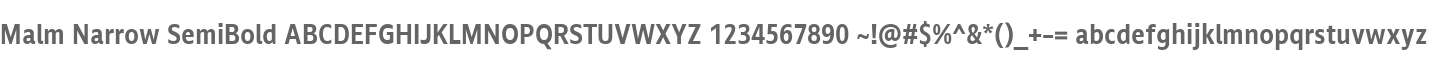 Malm SemBd Narrow
