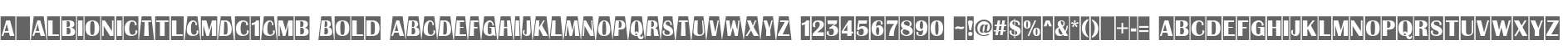 a_AlbionicTtlCmDc1Cmb Bold