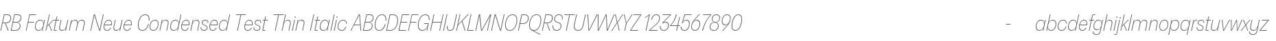 RB Faktum Neue Condensed Test Thin