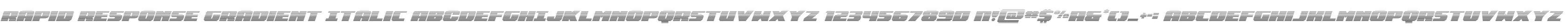 Rapid Response Gradient Italic
