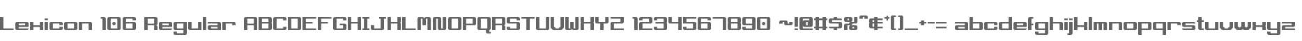 Lexicon 106