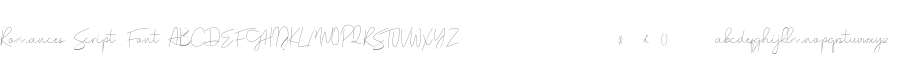 Romances Script Font