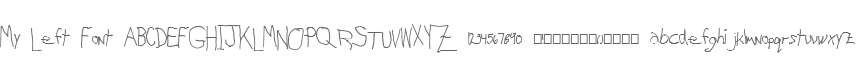 My Left Font