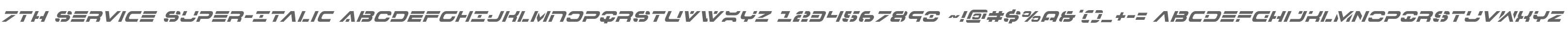 7th Service Super-Italic