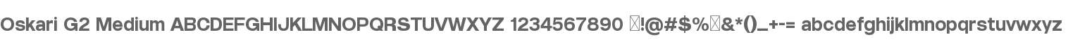 Oskari G2 Medium