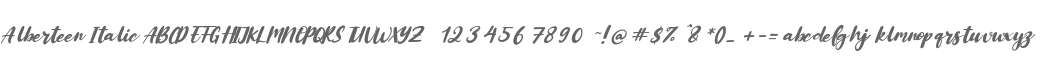 Alberteen Italic