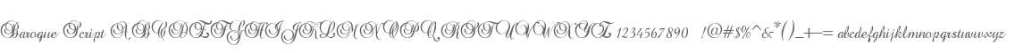 Baroque Script
