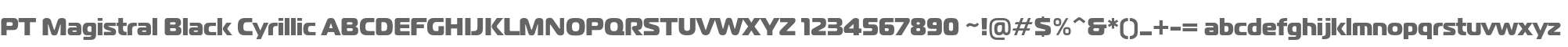PT Magistral Black Cyrillic