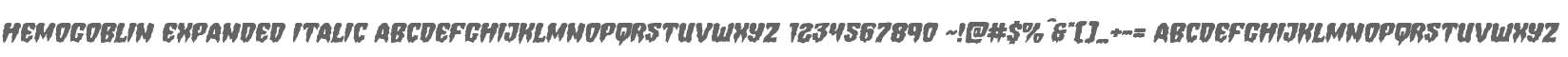 Hemogoblin Expanded Italic
