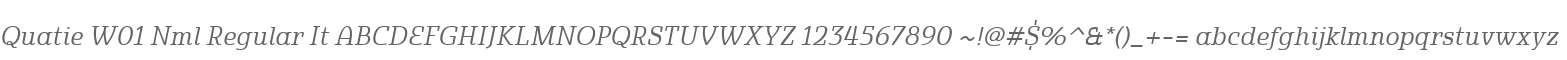 Quatie W01 Nml Regular It