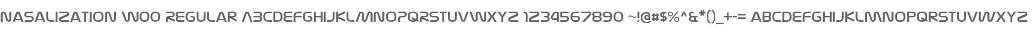 Nasalization W00 Regular