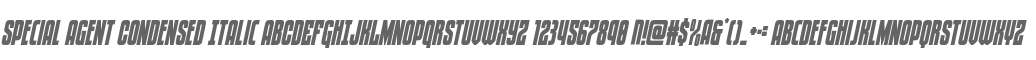 Special Agent Condensed Italic