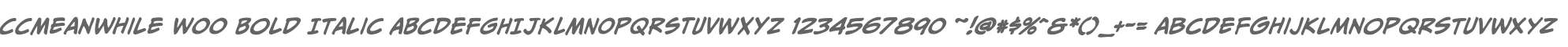 CCMeanwhile W00 Bold Italic