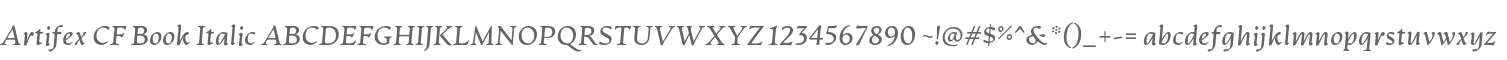 Artifex CF Book Italic