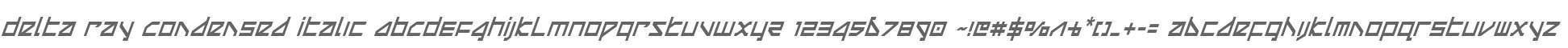 Delta Ray Condensed Italic