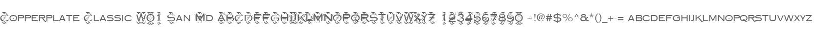 Copperplate Classic W01 San Md