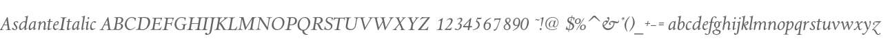 AsdanteItalic