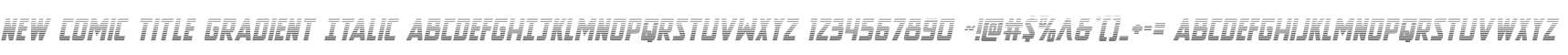 New Comic Title Gradient Italic