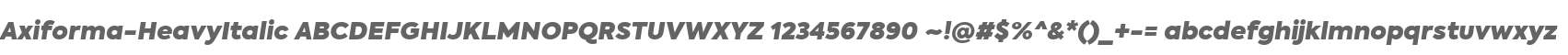 Axiforma Heavy Italic