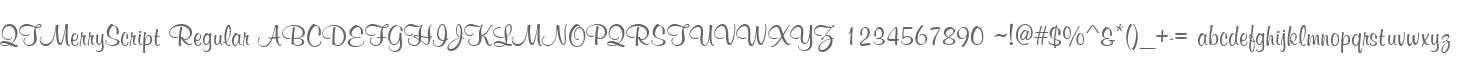 QTMerryScript Regular