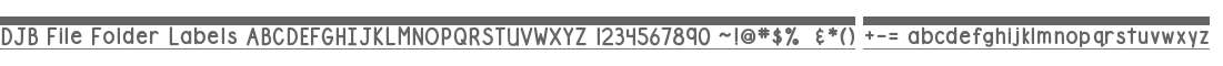 DJB File Folder Labels