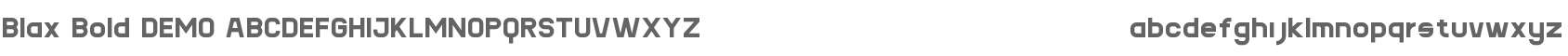 Blax Bold DEMO