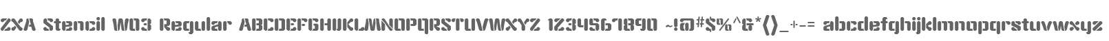 ZXA Stencil W03 Regular