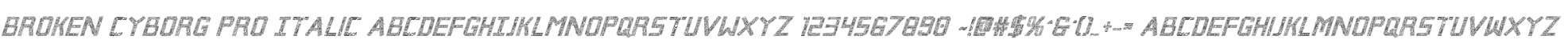 Broken Cyborg Pro Italic