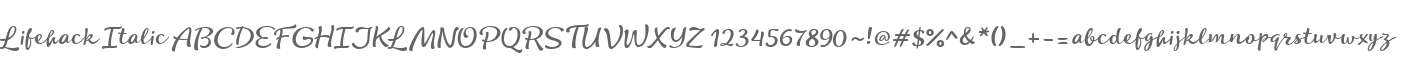 Lifehack Italic