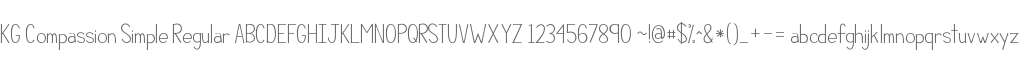 KG Compassion Simple Regular