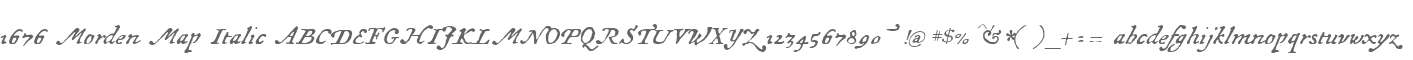 1676 Morden Map Italic