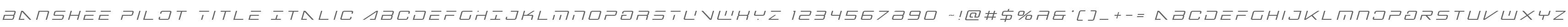 Banshee Pilot Title Italic