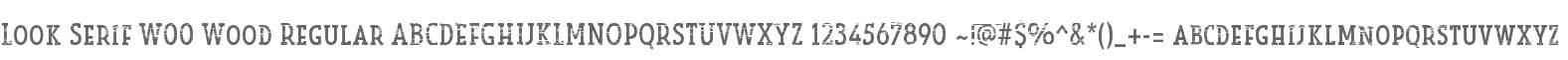 Look Serif W00 Wood Regular