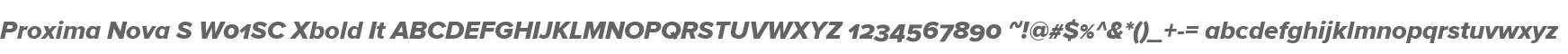 Proxima Nova S W01SC Xbold It