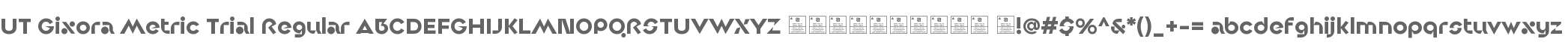 UT Gixora Metric Trial