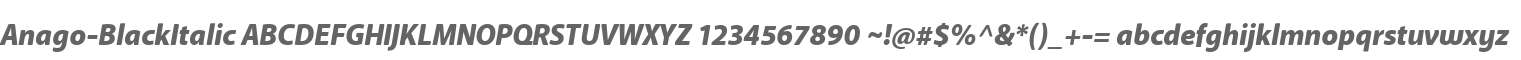 Anago-BlackItalic