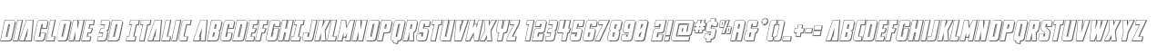 DiaClone 3D Italic