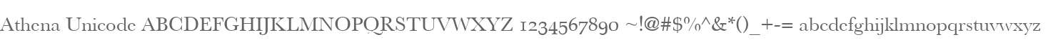 Athena Unicode