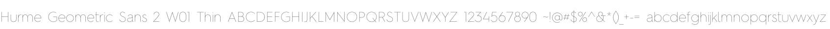Hurme Geometric Sans 2 W01 Thin