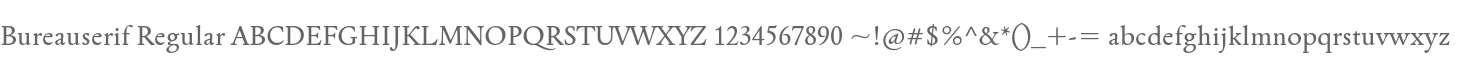 Bureauserif Regular