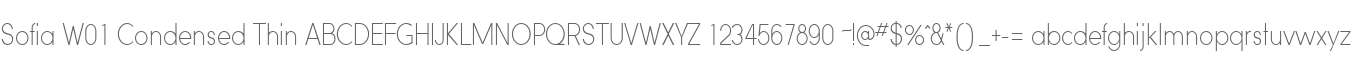 Sofia W01 Condensed Thin