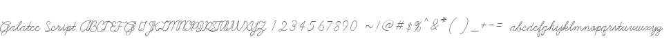 Galatee Script