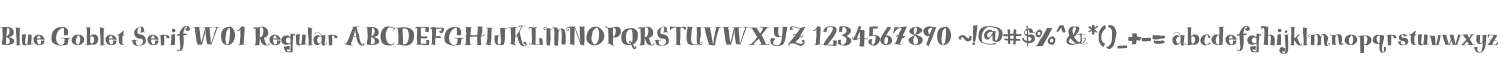 Blue Goblet Serif W01 Regular