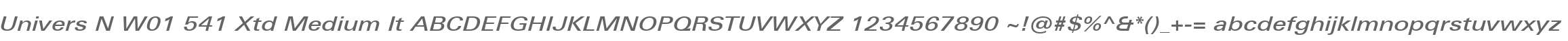 Univers N W01 541 Xtd Medium It