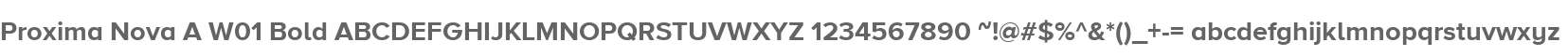 Proxima Nova A W01 Bold